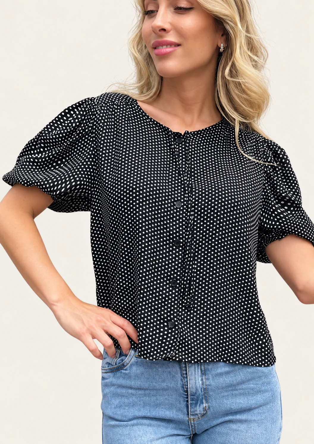 Blusa de lunares