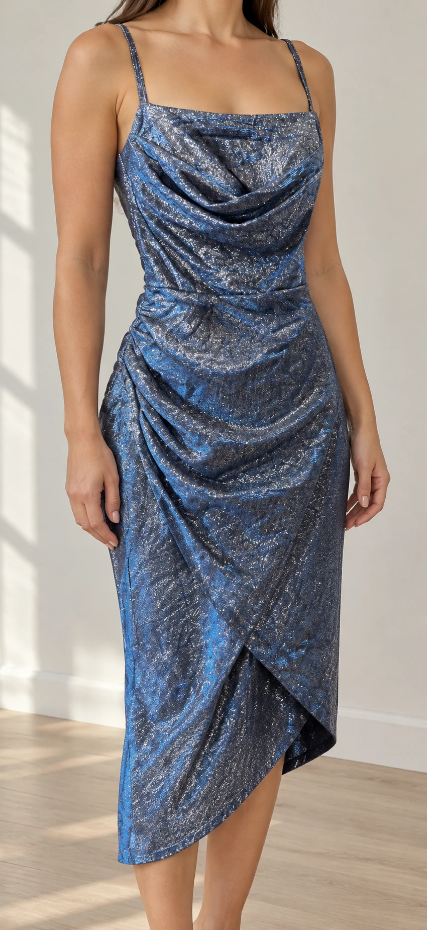 Vestido Roma metalizado